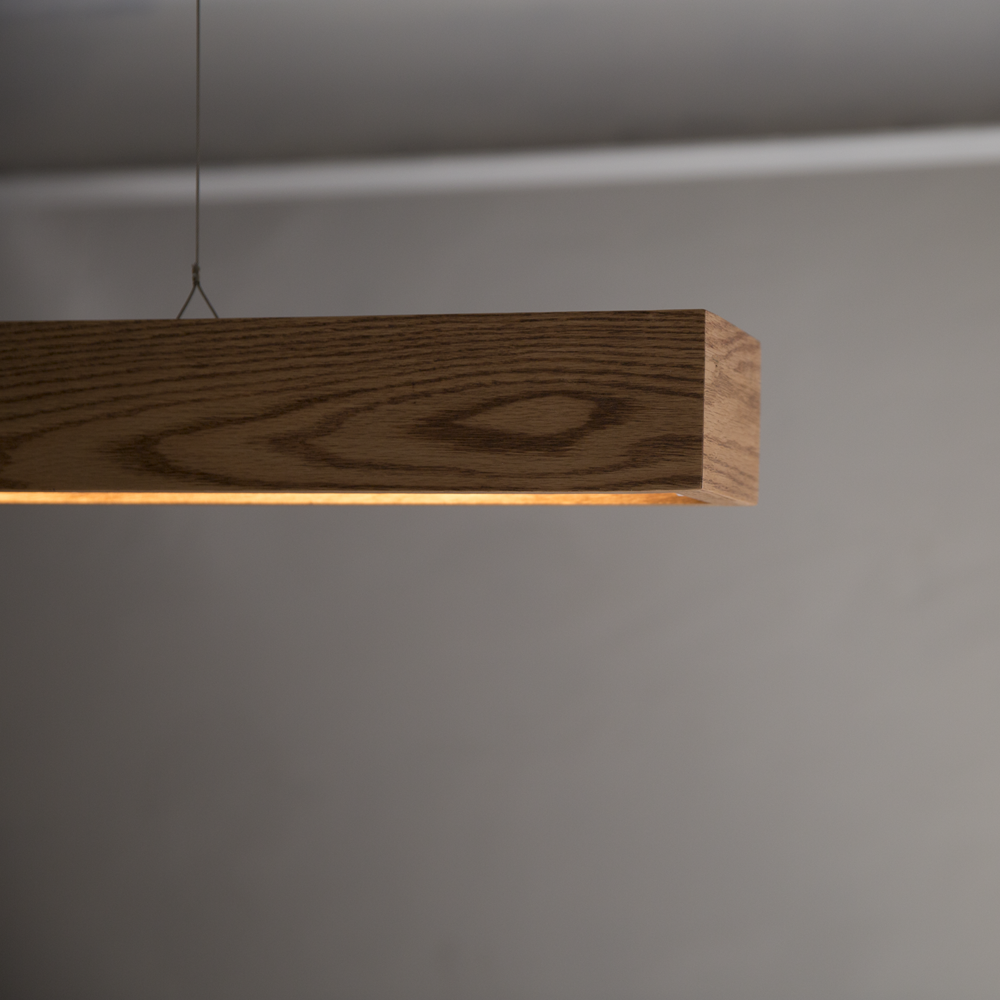 wood straight lighting